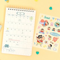 플라잉웨일즈 플래너 다용도플래너 A5플래너 스케쥴러 계획표 문구용스케줄러 일정표, xz@ 짱구는못말려 스터디플래너(100days), xz@ 열공짱구