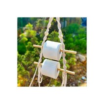 감성 캠핑 마크라메 휴지걸이 2단 키친타올 수건걸이, 감성 캠핑 마크라메 휴지걸이 2