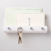 라온텐 현관 마스크 열쇠 키 걸이, 그레이, 1개