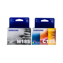 삼성 INK-M185 잉크 SL-J1680 J1683 J1685 J1780W 1780DW 정품, INK-185 세트/정품, 1세트