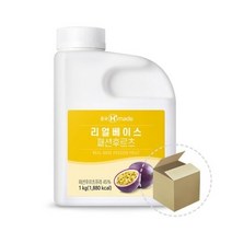[냉장]흥국 맘스 리얼베이스 패션후르츠 1kg 1박스(12개)