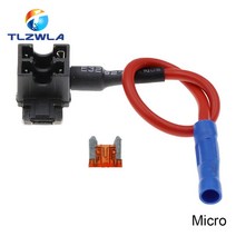 12V 미니 소형 중형 자동차 퓨즈 홀더 추가 회로 탭 어댑터 10A 마이크로 미니 표준 ATM 블레이드 퓨즈 포, 04 Micro_11 30A