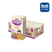 맘마밀요미요미 유기농 주스 125ml, 사과포도배, 72개