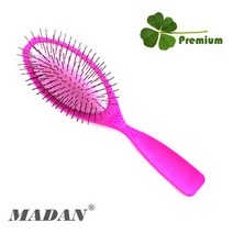 마단 고급형 프리미엄 친환경 핀브러쉬 Medium 엉킴제거빗 마단핀브러쉬 마단브러쉬, 1개, 분홍