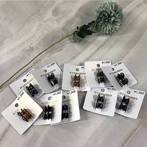 (ABM도매콜) (균일가1000)성인 큐빅 집게핀03(1P)(색상랜덤)