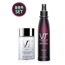 볼륨톡 천연 흑채 남녀공용 탈모커버 스프레이 세트 (본품+미스트), 검정색+헤어미스트, 1세트