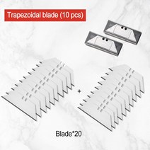 수공구AIRAJ 유틸리티 나이프 개폐식 날카로운 종이 커터 무거운 철강 18mm 블레이드 Decoupage Electrican, 03 20 Blades