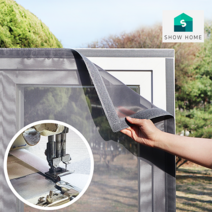 쇼홈 맞춤 방진 미세방충망 창문 베란다 벨크로 모기장 셀프 시공 일반촘촘망, 미세촘촘망