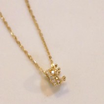왕관악세사리 14k gold filled 크라운 목걸이 여성 -1223hy