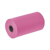포켓포토인화지 Paperang 포켓 모바일 프린터용 접착 컬러 감열지 롤 57x30mm POS 영수증 바코드 스티커 라, 02 Rose red