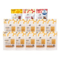 꼬뜨 치카껌 치석 제거 기능성 강아지껌+간식 3종, 1set, 장건강 10팩 + 간식 3종