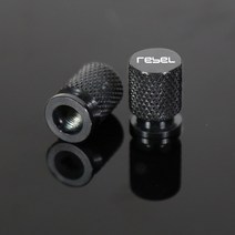 바이크 오토바이 타이어 밸브 에어 포트 스템 커버 캡 플매트 카펫 러그 CNC 알루미늄 악세사리 Honda Rebel 300 500 CMX 20, [03] Black