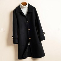 AGG 추동 여성 모직 코트 슬림핏 하프 코트 핸드메이드코트Z010