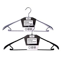 논슬립PVC코팅 정장옷걸이(1P) 정장옷걸이 코팅옷걸이 논슬립옷걸이, 블랙