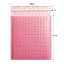 배달가방 배달통 피자배달통 햄버거가방 거품 봉투 가방 핑크 거품 폴리 우편물 자기 인감 우편물 가방 잡지 줄 지어 우편물 패키지 가방에 대 한 패딩 된 봉투, 10개, 18x20cm