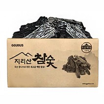 꾸버스 지리산 참숯 15kg 박스 바베큐 구이용 숯 펜션 캠핑 식당 도매 백탄, 지리산참숯1kgX12봉(박스)