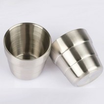 물잔 업소용 콜드컵 200ml 이중컵 스텐컵 물컵, 상세페이지 참조