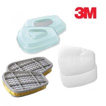 정품 3M 산업마스크용 필터 3종세트 국민방독면 안전마스크 방동면 방독마스크 방독면