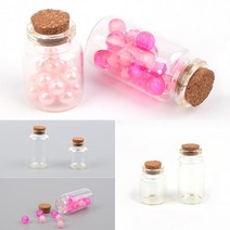 액세서리보관병 DP용유리병 수납유리병 코르크 마개 투명 유리병 소형, 30x60mm