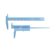 80mm 미니 플라스틱 슬라이딩 버니어 캘리퍼스 게이지 측정 도구 눈금자 마이크로 미터 오렌지/블랙/블루/화이트 버니어 캘리퍼스 플라스틱, 파란색
