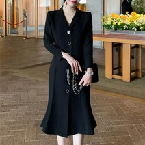 3월 4월 하객룩 원피스 아나운서 스커트 결혼식복장 추천 여성 코디 가을 연예인착용 드레스 백화점