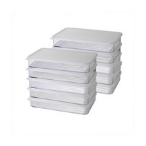 [실리쿡] {리퍼브}납작용기 납작이2호10개세트, 10개, 상세 설명 참조