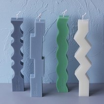 몰드몰 수제몰드 - 기하학 ( 4종 ) 라인몰드 2d 캔들몰드, B타입