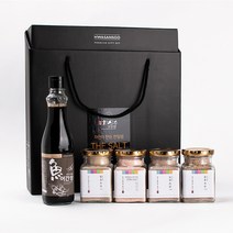 화산수천일염 어간장&소금 4종 (히말라야핑크솔트 함초 녹차 후추소금) 선물세트