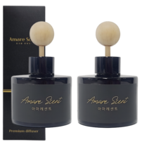 아마레센트 블랙 차량용 디퓨저 120ml x 2개입, 꽃집