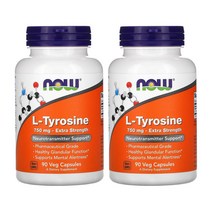 1+1 나우푸드 엘 L 티로신 l tyrosine 엑스트라 스트렝스 750mg 90정 GMP, 1개, 기본