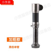 고기집 연기 후드 환풍기 닥트 배기 배관 흡입, 블랙 단관