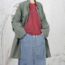 여성 라온 오버핏 투웨이 야상 트렌치 코트