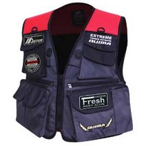 퀴마 익스트림17 포켓민물조끼 옥스포드 JW-3317, 그레이