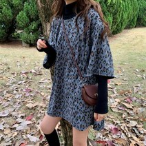 레오파드 티셔츠 여성 반팔 루즈 시크 얼짱 스트리트웨어 프렌즈 여름 캐주얼 Ins 디자인 멋진 여성 힙합 대학