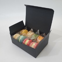 [방산소년단] 블랙 마카롱 포장상자 50개 / 상자만 판매, 1줄 21호(21 x 6.5 x 6.5)