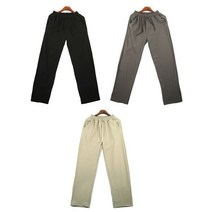 남여공용 신축성 좋은 스판 허리밴딩 기모 세미 바지 통넓은 복 슬랙스 겨울 레깅스 남자