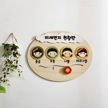 미세먼지 현황판 게시판 알림판 아크릴게시판 출석판 안내판 공지판 원목출석판 칠판 원목칠판 현황판출석판 어린이집게시판 유치원게시판 학교게시판 학원게시판 사무실게시판, 미세먼지 현황판(CJ062)