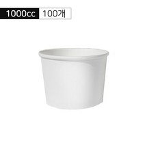 카페노리 1000cc 무지 종이용기 100개, 1개