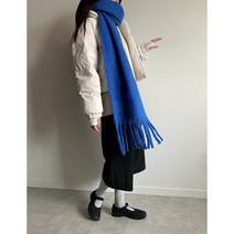 빅마마 베어 도톰 레게수술 벌키머플러 (길이200cm)