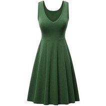 스커트 롱스커트 여성 넥 포켓 여름 드레스 솔리드 컬러 민소매 미디 플러스 사이즈 비치 베스트 196442