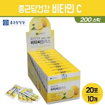 비타민씨 가루 스틱 비타민C 분말 휴대용 약국 VITAMIN C 레몬맛 자일리톨 비타민B 함유 종근당건강 비타씨 플러스 임산부 청소년 남성 여성 피로 회복, 1박스, 비타씨 플러스 200팩