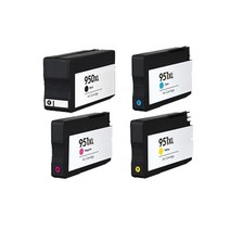로켓잉크 HP OFFICEJET PRO 8600 8100 대용량 4색 세트 HP950XL HP951XL 8660 검정 CN048AA 토너 CN045AA 프린팅, 4개입, 대용량 4색 호환 세트 상품 정품품질