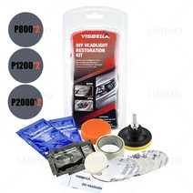 헤드라이트 복원제 자동차 키트 연마 패드 조명 광택제 황변 및 스크래치 제거 광택기용 자동 디테일링 청소, 1.Package 1