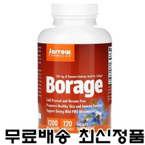 자로우 보라지유 재로우 포뮬러스 감마리놀렌산 GLA 저온압착 핵산 프리 보라지오일 1200mg 120정, 1개, 기본