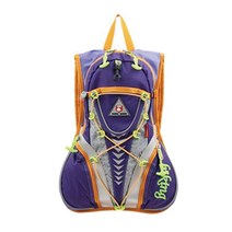 우주시티 등산 캠핑 라이딩 자전거 여행 경량 백팩 배낭 T128 10L, 퍼플