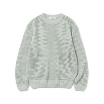 KNITTED 펀칭 오버핏 니트 민트
