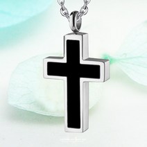 십자가 유골 목걸이 양면 부모님 자녀 반려동물 추모목걸이 화장 유골함 강아지 유골목걸이 추모용품 수목장 레이저각인 서비스 고양이 장례 유골분 캡슐 양면 십자가 목걸이 추모함