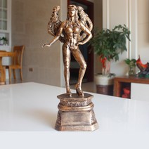 JINGHENG 자아 다듬기 조소 보디빌딩 경기 각인 트로피 헬스장 엔틱한디자인 근육 남자 기념품, 프로꽃, 1개