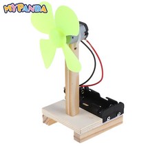 DIY 키트 과학 실험 전자 팬 어린이 교육 세트 물리학 학습 완구 기술을 위한 소년
