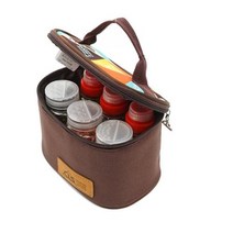 사각 양념통 세트 대용량 조미료 소스 병 후추 바베큐 캠핑용 냄비 야외용 소금 및 항아리 허브 향신료 도구 휴대용, 1set